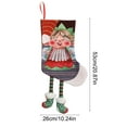thumbnail image 5 of Extra Large Christmas Stocking with Pompom, 21 Inch Big Hanging Stocking for Fireplace Mantle, Velvet Gift Bag for Family Holiday Decorations(D), 5 of 6