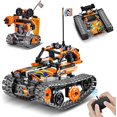 3-in-1 STEM Remote Control Building Kits Toys for Kids-392 Pieces DIY ...