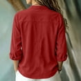 thumbnail image 6 of Oksale Womens V Neck Cardigan Button Front Corduroy Jacket Dressy Casual Long Sleeve Sweater Cardigans Fall Winter Clothes Red 2XL, 6 of 8