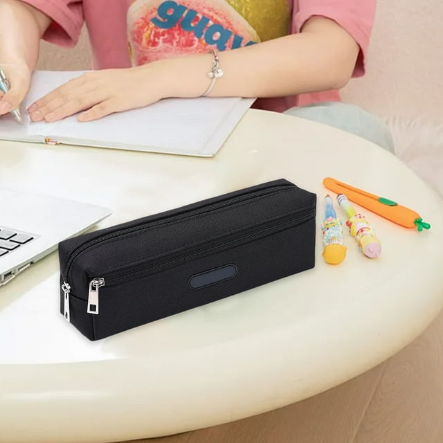 PALIFEUR Pencil Case Cute Cylindrical Pencil Case Elementary School Student Stationery Bag Large Capacity Zipper Pencil Case Stationery Storage Bag Pencil Pouch
