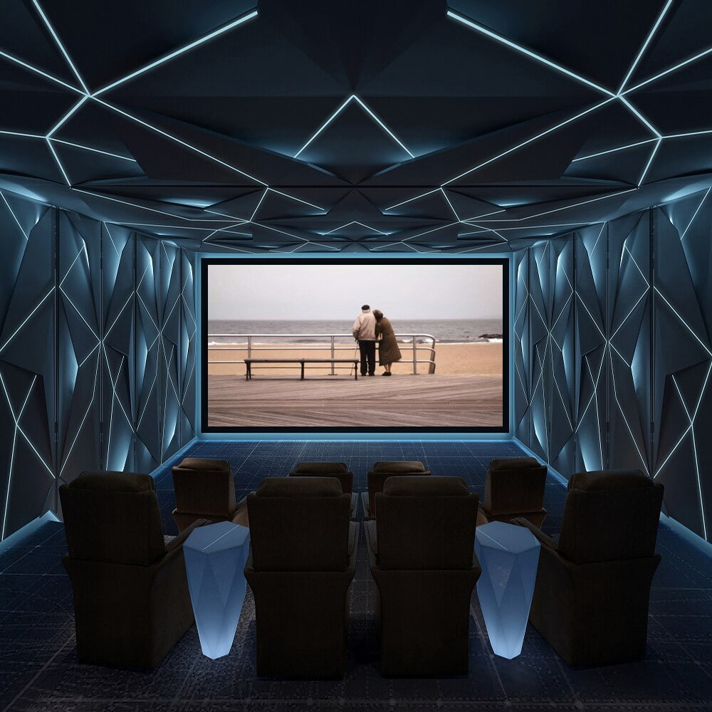 Leadzm 100 INCH Fixed Frame 1609 8K/4K Ultra HD 3D Ready Movie