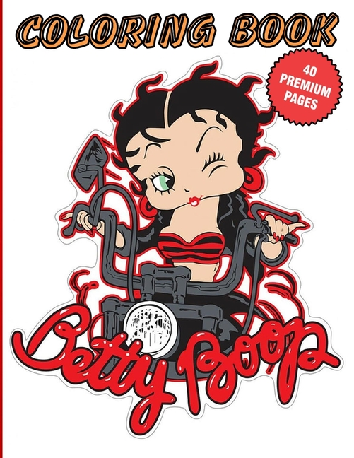 betty boop coloring pages birthday present