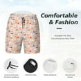 thumbnail image 3 of Vsdgher Cute Ducks In Hats for Mens Swim Trunks with Compression Liner Swim Shorts Swim Suits Board Shorts-Small, 3 of 6