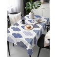 thumbnail image 2 of Grey Purple Moroccan Rectangle Tablecloth, Retro Bohemia Geometric Pattern Waterproof & StainResistant Tablecloth, Washable Oil-proof Table Cover for Dining/Party/Wedding/Camping/Buffet 54x108 In, 2 of 9