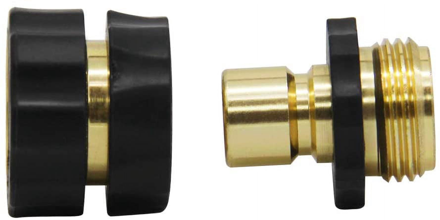 3/4 Inch Garden Hose Fitting Quick Connector Male and Female Set, 4 Set, Garden Hose Adapter, Quick Connect Hose Fittings, Garden Hose Connector, Hose Attachment