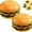 2Pcs_Burger, variant on 7-Piece Stackable Burger Plate Set, Novelty Stackable Burger Dinnerware Set, Hamburger Shape Individua Small Appetizer Plates for for Hot Pot Sushi Snacks Party Tableware (Burger)