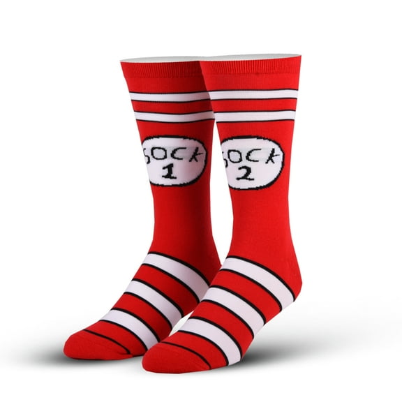 Cool Socks – Sock 1 & Sock 2 Novelty Crew Socks for Big Kids 7-10 Years– Funny Colorful Graphic
