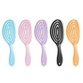 thumbnail image 3 of Elastic Massage Comb Tangled Hair Comb Detangling Hair Brush Hollow Out| D3V7, 3 of 9