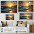thumbnail image 4 of Designart "Seashore Gilded Shores X Snapshot IX" Nautical & Beach Canvas Art Print, 4 of 5