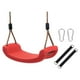 thumbnail image 4 of Asiento de columpio para niños perfecl con correas para colgar ganchos tablero curvo antideslizante patio de juegos Rojo, 4 of 8