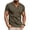 Army Green, variant on OIOLOYJM Men's Casual Henley Shirts Classic 3 Button Cotton Short Sleeve T-Shirt Summer Fashion Basic Solid Lightweight Stretchy Tees Tops Black 2XL