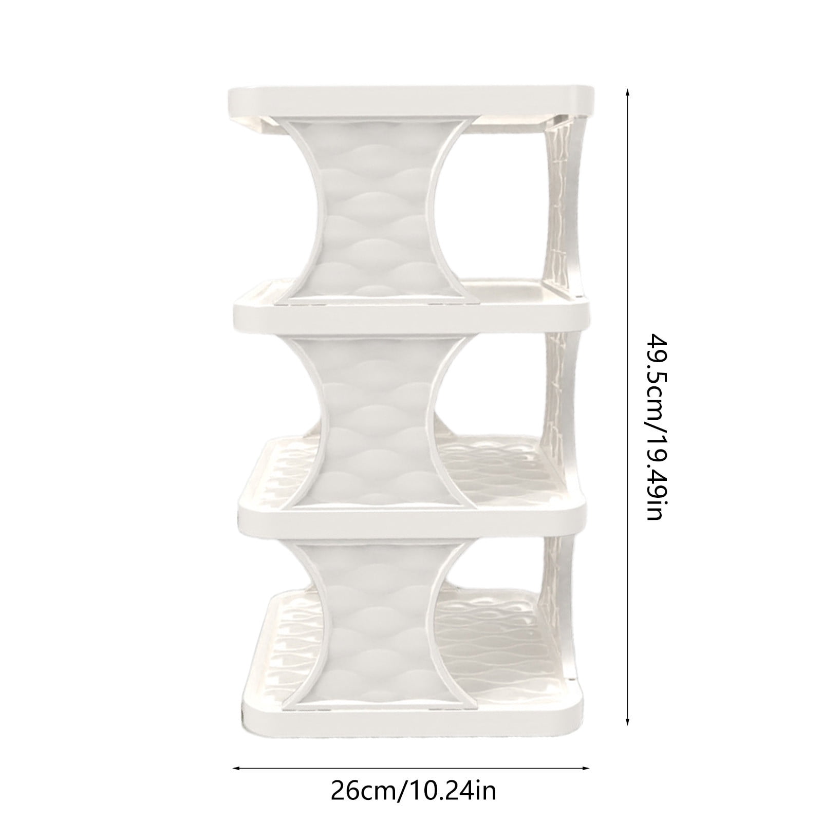 Modern Metal 4-tier Shoe Rack, Versatile Storage Organizer, Sleek Contemporary Style, Maximizes Closet Space, Bedroom, Entryway, Dorm Living, Tall Narrow Design, Durable Steel Construction,