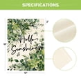 thumbnail image 5 of Sm:)e Hello Sunshine Eucalyptus Leaves Summer Garden Flag 12 x 18 Inch Double Sided, Seasonal Farmhouse Yard Outdoor Banner, 5 of 6