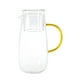 thumbnail image 2 of Set Jarra de Vidrio y Vaso, Jarra Transparente Hecha de Borosilicato, Ideal para Bebidas Frías o Calientes, Asa Ergonómica, Capacidad Jarra 1.3 Lts, Vaso 295 ml, 2 of 3
