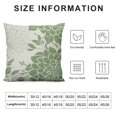 thumbnail image 5 of Nawypu Sage Green Pillow Covers Dahlia Flowers and Grey Leaf Throw Pillowcase Decorative Room Spring Summer Green Flowers Cushion Cover for Patio Sofa Bedroom Indoor Outdoor Party, 5 of 5