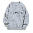 thumbnail image 4 of SwiftWear Oversized Letter Print Sweatshirts for Women Long Sleeve Crew Neck Tops Loose Fit Casual Pullover Shirts Hoodie 2XL, 4 of 4