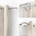 thumbnail image 6 of MERIVILLE 1" Double Wraparound Curtain Rod Set, Adjustable 84–120 Inches, Blackout Design, Satin Nickel, 6 of 11