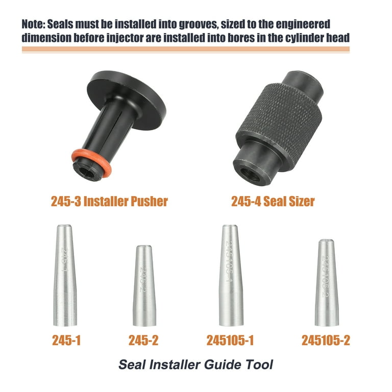 m Lisle 34720 Injector Seal Installer LS34720 8 Piece Injector