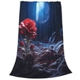 thumbnail image 2 of Sikiie Artistic Moon Rose Ultra-Soft Micro flannel Blanket Luxury All Seasons Warm Blanket for Bedding Sofa and Travel (4 sizes)-40"x30", 2 of 7