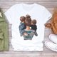thumbnail image 1 of Mujeres dibujos animados Super Mom Life Momlife Mama madre verano estampado señora camisetas Top camiseta señoras mujeres gráfico camiseta femenina Tan Jianjun unisex, 1 of 2