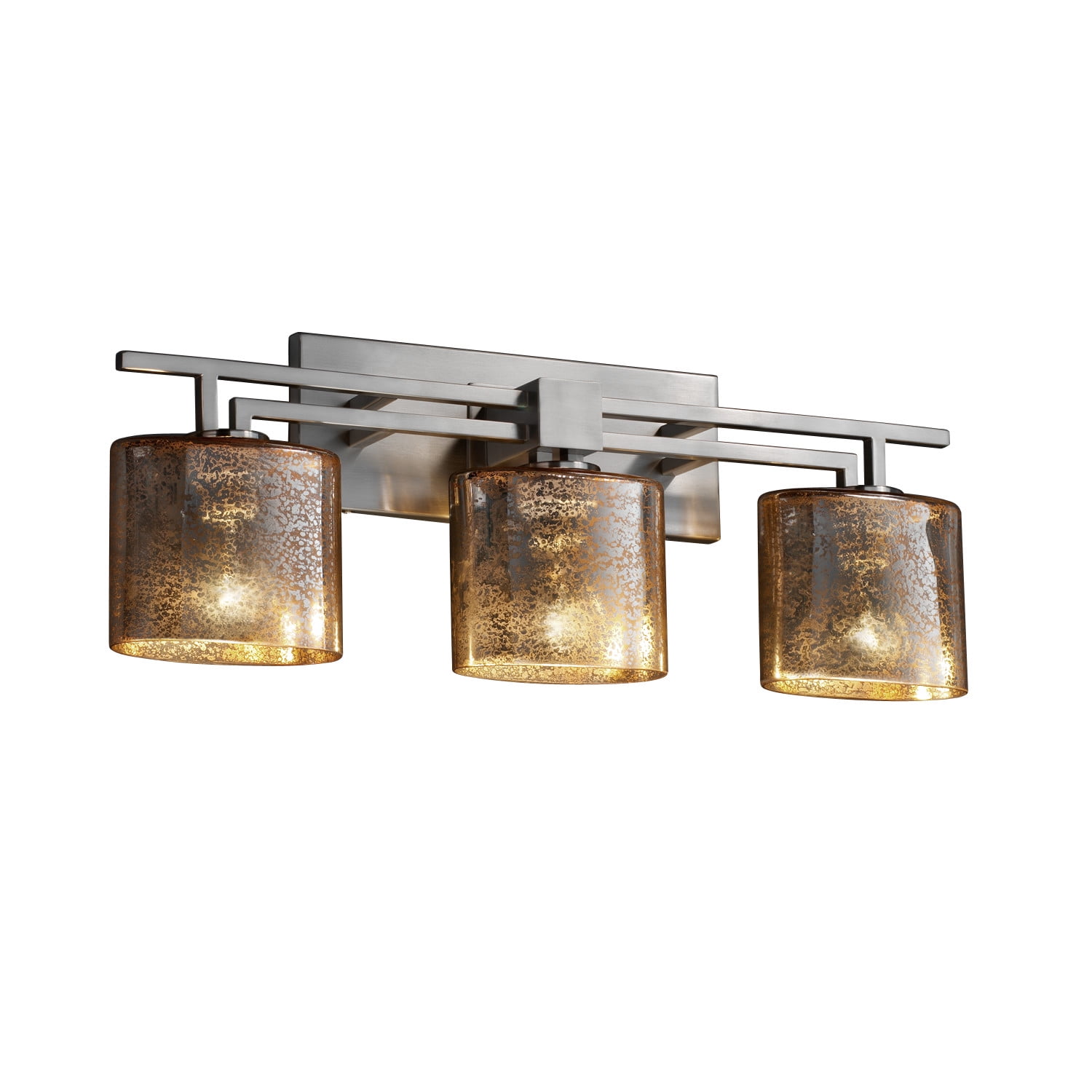 Justice Design Group Fsn 8703 30 Mror Fusion 26 5 Aero 3 Light Bathroom Vanity Light Walmart Com Walmart Com