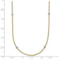 thumbnail image 3 of Auriga Fine Jewelry 18K Two-tone Gold Diamond Stations Necklace for Women 24" (0.12ct, Color- G-H, Clarity- SI1), 3 of 4