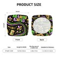 thumbnail image 6 of Uemuo Mardi Gras3 Pattern Waterproof Square Couch Cushion Covers, Magic Sofa Covers Washable, Stretch Sofa Seat Cushion Slipcovers, 6 of 9