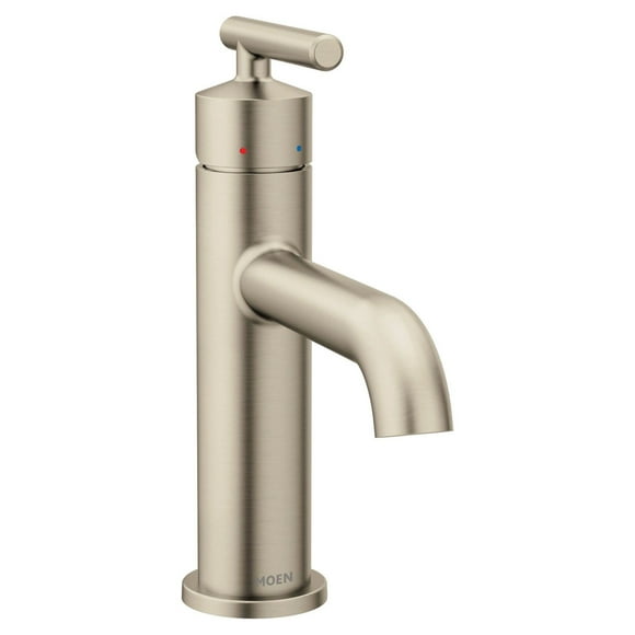 Moen 6145 Gibson One-Handle Single Hole Modern Bathroom Sink Faucet with Optional Deckplate, Chrome