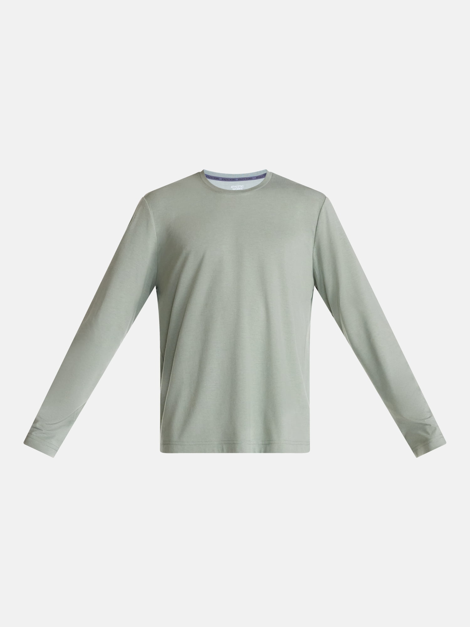 Athletic Works Men's and Big & Tall Men's Tri-Blend Tee with Long Sleeves, Sizes XS-4XLT