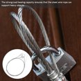 thumbnail image 4 of DEEPCRAFF 4Pcs Art Hanging System Plated Silver Stainless Steel Wire Rope Adjustable Secure Heavy Duty Kit, 4 of 8