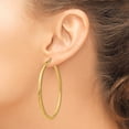thumbnail image 5 of Auriga Fine Jewelry 10K Yellow Gold 2.5mm (Lightweight) Tube Hoop Earrings for Women, 5 of 5