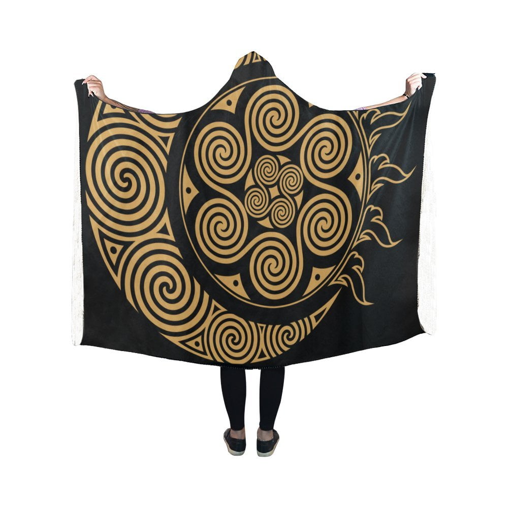celtic hooded blanket