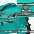 thumbnail image 6 of Tirrinia Insulated Lunch Bag, Leakproof Thermal Reusable Lunch Box Tote, Adult, Teal, 8 L Capacity, 6 of 7