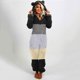 thumbnail image 4 of Gibobby Mono Bombachos Pijamas de manga larga de lana artificial para mujer Casual Color sólido Cremallera Suelta con capucha Mono Pijamas Casual Invierno Cálido Orejas lindas(Negro， XL), 4 of 5