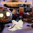 thumbnail image 3 of OIUR Halloween Ghost Walking Dog Statue Cute Ghost Dog Figurine Resin Ghost Sculpture Tabletop Ornament for Indoor Outdoor Decor, 3 of 6