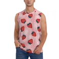 thumbnail image 1 of Kdxio Fraises Débardeur Homme Musculation Gym Chemises Décontractées Sans Manches-3TG, 1 of 7