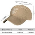 thumbnail image 5 of Trust God and Chill Hat Baseball Cap Adjustable Washable Cowboy Hat Fishing Hat Dad Sun Hat Snapback Hat for Unisex, 5 of 7