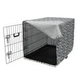 thumbnail image 3 of Abstract Dog Crate Cover, Continuous Semi Circles in Greyscale Tones Squama Style, Easy to Use Pet Kennel Cover Small Dogs Puppies Kittens, 7 Sizes, Pale Taupe Dark Grey, by Ambesonne, 3 of 6