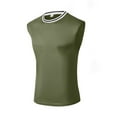 thumbnail image 7 of Compression Tank Top Men Qiggri Men's Summer Sports Sleeveless Round-Neck Solid Shirt Trendy T-Shirt, 7 of 7