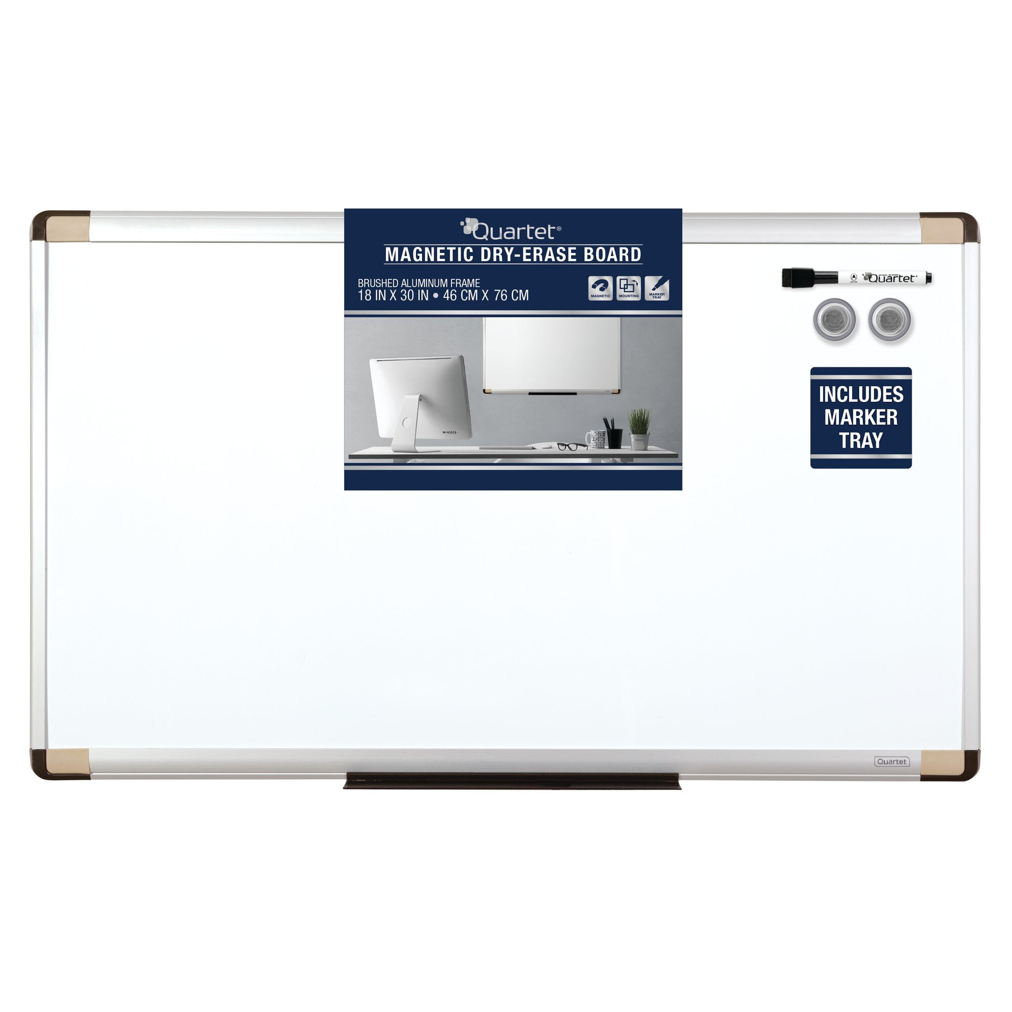 Quartet Qt48101 Euro Whiteboard, 760X460Mm