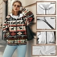 thumbnail image 6 of SCRAWLGOD Aztec Tribal Zipper Hoodies for Women Oversized Sweater for Women Trendy Long Sleeve Size XS Women Clothing Fall Breathable Ladies Hoodies Zip Front, 6 of 7