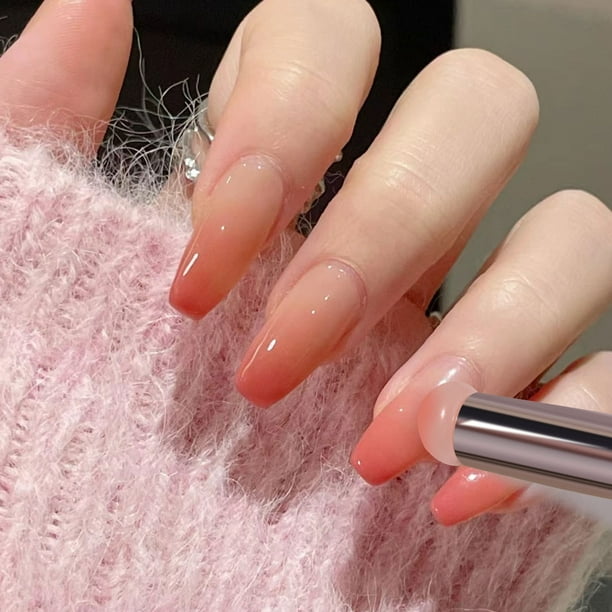 Xihbxyly Lápiz para Sombreado de Uñas, Herramienta de Pegamento con Degradado, Pincel para Relieve, Cabezal de Silicona Multifuncional, Herramientas Profesionales para Uñas, Diseño de Uñas Diy, Resul