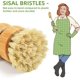 thumbnail image 2 of Bamboo Dish Scrub Brushes By Subekyu, Kitchen Wooden Cleaning Scrubbers Set For Washing Cast Iron Pan/pot, Natural Sisal Bristles, Set Of 3, 2 of 4