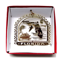 Nations Treasures Florida State Brass Ornament
