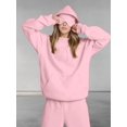 thumbnail image 4 of Women Hoodies with Eye Mask Oversized Long Sleeve Comfy Casual Basic Pullover Sweatshirts Fall Outfits Y2K Clothes Pink S, 4 of 8