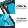 thumbnail image 6 of Kebiory Case for Onn 12.1 Inch Pro Tablet 2024 Model/Onn 12.1" Tablet Pro 100146663 Case,Shockproof Kids Case with Shoulder Strap for Walmart Onn 12.1" Tablet Pro (2024 Model:100146663)(Black/Blue), 6 of 7