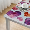 thumbnail image 4 of Valentines Tablecloth Square,Colorful Table Cloth,Stain Resistance Polyester Table Covers for Kitchen Dining,Small Tablecloth for Parties Picnic, 4 of 7