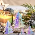 thumbnail image 6 of Christmas Tree Colorful Acrylic Christmas Tree Iridescent Small 3D Christmas Tree For New Year Festival Holiday Winter Party Home Office Decoration Christmas Gift, 6 of 8