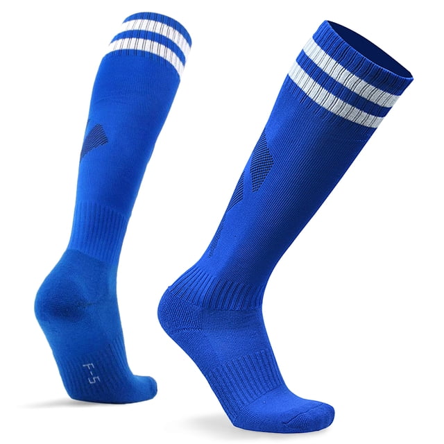 Calcetines de fútbol antideslizantes, transpirables, para adultos y niños, hasta la rodilla