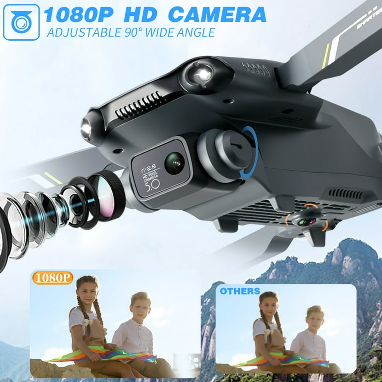 Drone 4drc avec caméra HD 1080p pour adultes débutants, pour enfants 2  batteries